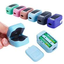 Load image into Gallery viewer, Simple Finger Pulse Oximeter Blood Pressure Monitor Heart Rate Portable
