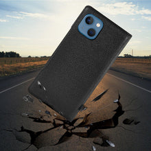 Load image into Gallery viewer, Simple Flip Ultra Thin Window Cover Leather Phone Case For iPhone 14 13 12 11 Pro Mini Luxury Leather Wallet Case Flip Cover Classic Simple iphone case
