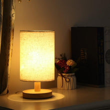 Load image into Gallery viewer, Simple Modern Table Lamp Bedroom Study Bedside Lamp 5V-220v Dimming Solid Wood Creative Birthday Gift Night Light Decorative Table Lamp Cute Study Lamps for Bedroom Décor
