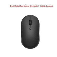 Load image into Gallery viewer, Simple Modern White/Black Wireless Bluetooth USB Connection Optical Mouse For Laptop PC Portable Slim Rechargeable Mouse Computer Mouse
