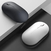 Load image into Gallery viewer, Simple Modern White/Black Wireless Bluetooth USB Connection Optical Mouse For Laptop PC Portable Slim Rechargeable Mouse Computer Mouse
