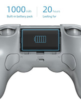 Load image into Gallery viewer, Simple Pure White Bluetooth Joystick Gamepad Controller Compatible With PC Monitor Laptop Tablet

