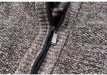 Load image into Gallery viewer, Simple Quality Autumn Winter New Men's Jacket Slim Fit Jacket Slim Fit Thick Sweaters Male Jacket Men Solid Cotton Thick Warm Sweater With Pockets  Fashion Warm Cold Weather Classic Jacket
