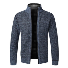 Load image into Gallery viewer, Simple Quality Autumn Winter New Men's Jacket Slim Fit Jacket Slim Fit Thick Sweaters Male Jacket Men Solid Cotton Thick Warm Sweater With Pockets  Fashion Warm Cold Weather Classic Jacket
