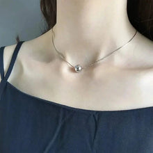 Load image into Gallery viewer, Simple Retro Bohemian Style 925 Sterling Silver Necklace with Small Ball Pendant
