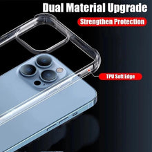 Load image into Gallery viewer, Simple Silicone Phone Case For iPhone 14 13 12 11 Pro Max Mini X XS XR 8 7 6s 6Plus Lens Protection Case Cover Thick Shockproof Soft Flexible Full Protection Shock Proof Back Cover for iPhone

