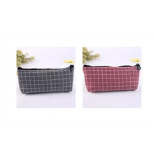 Load image into Gallery viewer, Simple Striped Color Design Pencil Cases For Students Retro Large Capacity Stationery School Pouch
