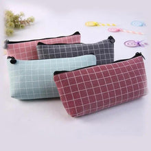 Load image into Gallery viewer, Simple Striped Color Design Pencil Cases For Students Retro Large Capacity Stationery School Pouch
