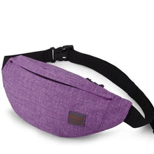 Load image into Gallery viewer, Simple Style Fanny Pack for Running Cycling Workout Men Women Waist Pouch Bag Black Classic  Women Belt Bag Pouch For Money Phone Black Bum Hip Bag
