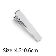 Load image into Gallery viewer, Simple Tie Clip Men Metal Copper Necktie Bar Clip Gold Silver Black 3 Bright Colors Best Gifts For Your Father Lover And Friends  Simple Classic Bar Clasp Practical Necktie Accessories Fashion Men Tie Clips Luxury Clothing Jewelry
