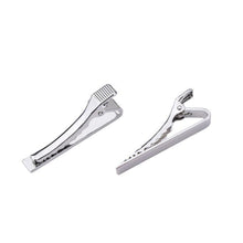 Load image into Gallery viewer, Simple Tie Clip Men Metal Copper Necktie Bar Clip Gold Silver Black 3 Bright Colors Best Gifts For Your Father Lover And Friends  Simple Classic Bar Clasp Practical Necktie Accessories Fashion Men Tie Clips Luxury Clothing Jewelry
