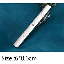 Load image into Gallery viewer, Simple Tie Clip Men Metal Copper Necktie Bar Clip Gold Silver Black 3 Bright Colors Best Gifts For Your Father Lover And Friends  Simple Classic Bar Clasp Practical Necktie Accessories Fashion Men Tie Clips Luxury Clothing Jewelry
