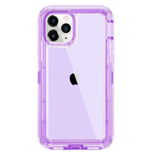 Load image into Gallery viewer, Simple Transparent White iPhone 11 12 13 Pro Max Phone Case MINI XR XS X XSMAX SE 6 7 8 Plus Transparent Shockproof Armor Glossy Case Phone Cover Heavy Duty Protective Dual Layer Shockproof Case with Hard Bumper Soft  Back
