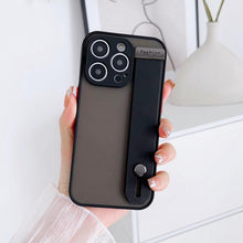 Load image into Gallery viewer, Simple Unique Design Silicone Case Lens Full Protection Shockproof Armor Wrist Band Phone Case For iPhone 14 13 12 11 Pro Max XR XS X 7 8 Plus Luxury Silicone Bumper Hard Iphone Cover
