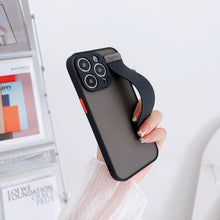 Load image into Gallery viewer, Simple Unique Design Silicone Case Lens Full Protection Shockproof Armor Wrist Band Phone Case For iPhone 14 13 12 11 Pro Max XR XS X 7 8 Plus Luxury Silicone Bumper Hard Iphone Cover
