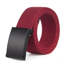 Load image into Gallery viewer, Simple Unisex Waistbands Retro Adjustable One Size Cotton Strap Metal Buckle 116cm Belts For Men
