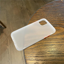 Load image into Gallery viewer, Simple White Camera Shockproof Silicone Phone Case For iPhone 13 Pro Max 14 Pro Protect Cover For Men Modern Translucent Back Cover Mobile case Compatible with iPhone
