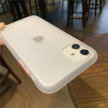 Load image into Gallery viewer, Simple White Camera Shockproof Silicone Phone Case For iPhone 13 Pro Max 14 Pro Protect Cover For Men Modern Translucent Back Cover Mobile case Compatible with iPhone

