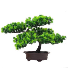 Load image into Gallery viewer, Simulation Lifelike Simple Potted Decor Artificial Bonsai Pine Tree Decorative Bonsai Ornaments Fake Gift Artificial Accessories Fake Flowers Arrangements for Home Decoration
