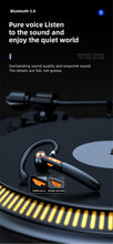 Load image into Gallery viewer, Single Wireless Bluetooth 5.0 Headset Handsfree HIFI Fingerprint Touch Hanging Ear Earphone for iPhone Waterproof Earpiece Ear Wireless Bluetooth Sport Headphones
