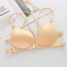 Load image into Gallery viewer, Sizzling Back Beautify Ladies Front Closure Wire Free Fashion Bra Padded Lingerie Bralette Gather Push Up Seamless Bra For Female
