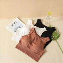 Load image into Gallery viewer, Sizzling Sports Bra For Women Solid Yoga Top Fitness Pad Bra Girl Active Wear Workout Running Sportswear Breathable Soft Bra
