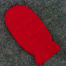Load image into Gallery viewer, Ski Mask Knitted Face Cover Winter Balaclava Full Face Mask for Outdoor Sports 3 Hole Balaclava Party Mask Limited Embroidery Knit Hat Full Face Cover Balaclava Hats Funny Party Embroidery Beanies Caps Hole Knitted Full Face Cover
