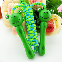 Load image into Gallery viewer, Skipping Rope With Wooden Handles Jumping Rope Men Women Adjustable Sports Braided Tangle-Free Jump Rope Cable Fitness Skipping Jumping Rope For Kids Youth Beginners Jumpropes Bulk Set Toys Wooden Handle Cotton Ropes Cute Animals Jumprope
