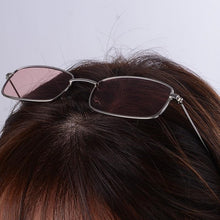 Load image into Gallery viewer, Slender Square Sunglasses Retro Metal Frame Square Sunglasses  Small Vintage &amp; Retro Style Sunglasses Shades Of Rectangle Sunglasses For Women Classic Vintage &amp; Metal Square Frame Sun Glasses Eyewear For Men &amp; Women
