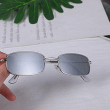 Load image into Gallery viewer, Slender Square Sunglasses Retro Metal Frame Square Sunglasses  Small Vintage &amp; Retro Style Sunglasses Shades Of Rectangle Sunglasses For Women Classic Vintage &amp; Metal Square Frame Sun Glasses Eyewear For Men &amp; Women
