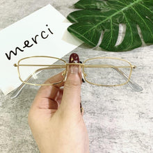 Load image into Gallery viewer, Slender Square Sunglasses Retro Metal Frame Square Sunglasses  Small Vintage &amp; Retro Style Sunglasses Shades Of Rectangle Sunglasses For Women Classic Vintage &amp; Metal Square Frame Sun Glasses Eyewear For Men &amp; Women
