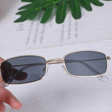 Load image into Gallery viewer, Slender Square Sunglasses Retro Metal Frame Square Sunglasses  Small Vintage &amp; Retro Style Sunglasses Shades Of Rectangle Sunglasses For Women Classic Vintage &amp; Metal Square Frame Sun Glasses Eyewear For Men &amp; Women
