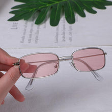 Load image into Gallery viewer, Slender Square Sunglasses Retro Metal Frame Square Sunglasses  Small Vintage &amp; Retro Style Sunglasses Shades Of Rectangle Sunglasses For Women Classic Vintage &amp; Metal Square Frame Sun Glasses Eyewear For Men &amp; Women
