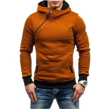 Load image into Gallery viewer, Slim Fit Men's Jacket Male Hip Hop Jackets Men's Hooded Pullover Jackets Diagonal Jackets Thicken Sports Outdoor Clothing Black  Collar Stylish Jacket For Men Classic Design Warm Winter Jackets For Men
