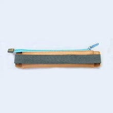 Load image into Gallery viewer, Slim Leather Unique Design Pencil Case Book Holder Pouch With Elastic Band For Notebook Fashion School Pen Case
