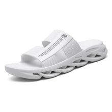 Load image into Gallery viewer, Slippers For Mens Beach Flip Flops White Sandals Flip Flop Sandals With Shock Absorbing Sole  Lightweight Non-Slip Sport Cushion Beach Slippers
