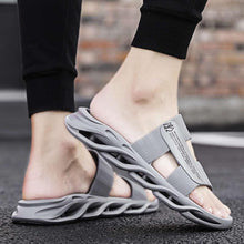 Load image into Gallery viewer, Slippers For Mens Beach Flip Flops White Sandals Flip Flop Sandals With Shock Absorbing Sole  Lightweight Non-Slip Sport Cushion Beach Slippers
