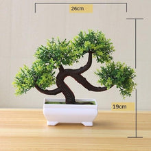 Load image into Gallery viewer, Small Green Artificial Pot Decor Bonsai Green Fake Flowers Potted Ornaments for Home Garden Decor Party Hotel Decor
