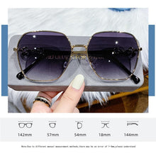 Load image into Gallery viewer, Small Oval Retro Sunglasses for Men and Women Polygon Mirrored Lens Fashionable &amp; Korean Style Women's Sunglasses New Personality &amp; Trending Sunglasses Of Same Style UV Protection Sunglasses
