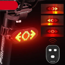 Load image into Gallery viewer, Smart Bike Light Wireless Remote Control Cycling Turning Signal Taillight USB Bicycle Rechargeable Rear Light LED Warning Lamp Bicycle Rear Light Safety Warning Bike Lights Brightest Bike Indicators Fit  Saddle Rears
