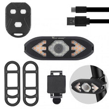 Load image into Gallery viewer, Smart Bike Light Wireless Remote Control Cycling Turning Signal Taillight USB Bicycle Rechargeable Rear Light LED Warning Lamp Bicycle Rear Light Safety Warning Bike Lights Brightest Bike Indicators Fit  Saddle Rears
