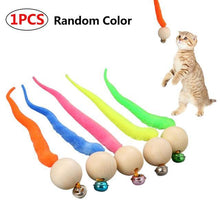 Load image into Gallery viewer, Smart Interactive Cat Toy Colorful LED Self Rotating Ball Bell and Feather Toys USB Rechargeable Cat Kitten Ball Toy Cat Exercise Ball with Feather Bell and Catnip
