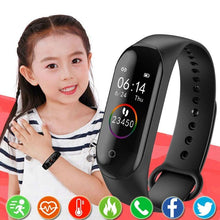 Load image into Gallery viewer, Smart Kids Watches For Girls Boys Sport Bracelet Child Wristband Fitness Tracker Smartwatch Waterproof Activity Tracker Health Exercise Watch With Heart Rate Monitor Waterproof Smart Fitness Band With Sleep Monitor
