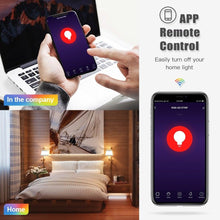 Load image into Gallery viewer, Smart Light Bulb E27 LED Lamp RGB+White+Warm White Work With Alexa Google Home Dimmable Timer Function RGB LED Bulb Bulb-Timer  Sunrise  Sunset Dimmable Multicolo Warm White No Hub Required Compatible With Alexa Google Home Assistant
