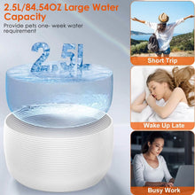 Load image into Gallery viewer, Smart Pet Drinking Fountain with LED Light 7-Pack Replaceable Water Filters
