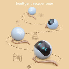 Load image into Gallery viewer, Smart Pet Toy USB Rechargeable Sports Ball Funny Chaser Roller Toy The Best Entertainment Exercise Gift For Smart Cat Toy Electric Jumping Ball Self Rotating Toys Rolling Jumping Ball  For Cats

