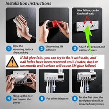 Load image into Gallery viewer, Smart Wall-Mounted Toothbrush UV Sterilizer
