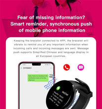 Load image into Gallery viewer, Smart Watch Heart Rate Fitness Tracker Men Women Smart Wristband Waterproof Sport Smartwatch With Touch Screen Digital Watch Fitness Trackers Heart Rate Monitor Step Counter Women Men Activity Watch
