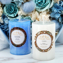 Load image into Gallery viewer, Smokeless Soy Wax Scented Candles Scented Pillar Candles Dripless Clean Burning Smokeless Dinner Candle For Wedding Party Restaurants Home Candles Church Wedding Birthday Holiday Scented Buddhist Creative Candles
