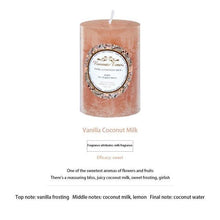 Load image into Gallery viewer, Smokeless Soy Wax Scented Candles Scented Pillar Candles Dripless Clean Burning Smokeless Dinner Candle For Wedding Party Restaurants Home Candles Church Wedding Birthday Holiday Scented Buddhist Creative Candles
